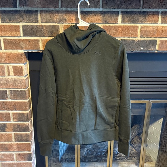 Under Armour Tops - Under Armour Dark Green Funnel Neck Hoodie